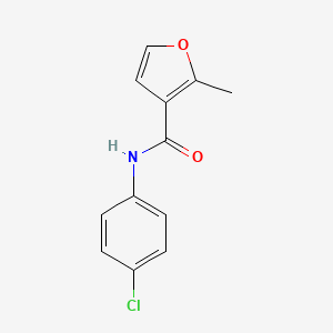 molecular formula C12H10ClNO2 B5799367 N-(4-chlorophenyl)-2-methylfuran-3-carboxamide 