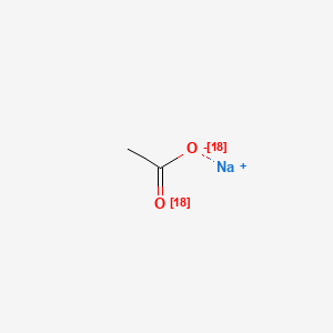 molecular formula C2H3NaO2 B579941 Sodium acetate-18O2 CAS No. 66012-98-4
