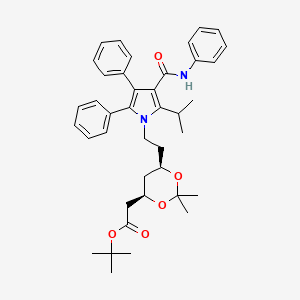 molecular formula C40H48N2O5 B579957 Defluoro Atorvastatin Acetonide tert-Butyl Ester CAS No. 1105067-91-1