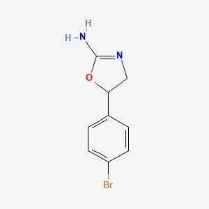 molecular formula C9H9BrN2O B579961 5-(4-溴苯基)-4,5-二氢-1,3-噁唑-2-胺 CAS No. 10145-39-8