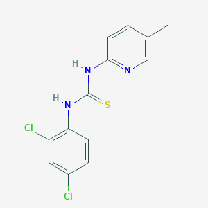 molecular formula C13H11Cl2N3S B5799670 1-(2,4-Dichlorophenyl)-3-(5-methylpyridin-2-yl)thiourea 