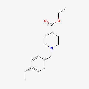 molecular formula C17H25NO2 B5799678 Ethyl 1-(4-ethylbenzyl)piperidine-4-carboxylate 