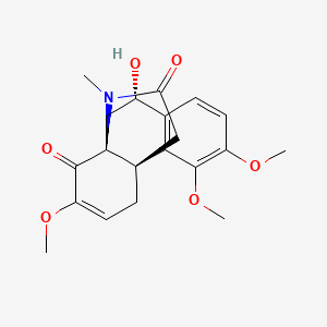 molecular formula C20H23NO6 B579968 16-Oxoprometaphanine 