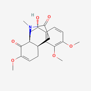 molecular formula C20H23NO6 B579968 16-Oxoprometaphanine CAS No. 58738-31-1
