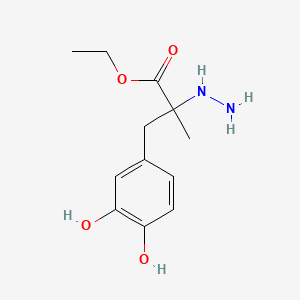 molecular formula C12H19ClN2O4 B579969 Carbidopa Ethyl Ester CAS No. 96115-88-7