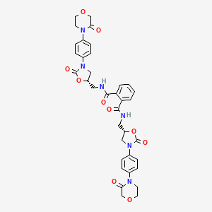 1,2-Benzenedicarboxamide, N1,N2-bis[[(5S)-2-oxo-3-[4-(3-oxo-4-morpholinyl)phenyl]-5-oxazolidinyl]methyl]-