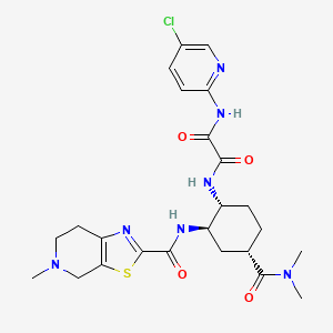 N1-(5-Chloropyridin-2-yl)-N2-((1R,2R,4S)-4-(dimethylcarbamoyl)-2-(5-methyl-4,5,6,7-tetrahydrothiazolo[5,4-c]pyridine-2-carboxamido)cyclohexyl)oxalamide