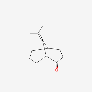 molecular formula C12H18O B579987 9-Isopropylidenebicyclo[3.3.1]nonan-2-one CAS No. 18346-78-6