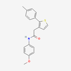 molecular formula C20H19NO2S B5799938 N-(4-methoxyphenyl)-2-[2-(4-methylphenyl)thiophen-3-yl]acetamide 