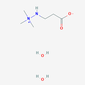 molecular formula C6H18N2O4 B000580 Meldonium dihydrate CAS No. 86426-17-7