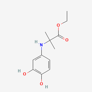 Ethyl 2-(3,4-dihydroxyanilino)-2-methylpropanoate
