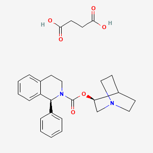 molecular formula C27H32N2O6 B580008 Solifenacin Related Compound 4 Succinate CAS No. 862207-71-4