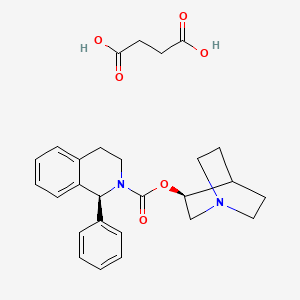 molecular formula C27H32N2O6 B580008 (S,S)-Solifenacin Succinate CAS No. 862207-71-4