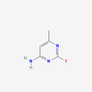 molecular formula C5H6FN3 B580011 2-Fluoro-6-methylpyrimidin-4-amine CAS No. 18260-54-3