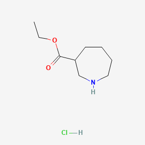 molecular formula C9H18ClNO2 B580012 乙基氮杂环戊烷-3-羧酸盐盐酸盐 CAS No. 1427502-19-9