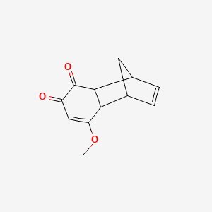 molecular formula C12H12O3 B580016 6-Methoxytricyclo[6.2.1.02,7]undeca-5,9-diene-3,4-dione CAS No. 17198-13-9