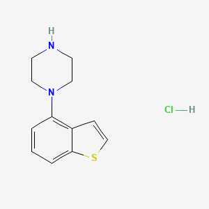 molecular formula C12H15ClN2S B580018 1-(Benzo[b]thiophen-4-yl)piperazine hydrochloride CAS No. 913614-18-3