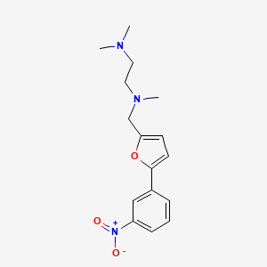 molecular formula C16H21N3O3 B5800189 N,N,N'-trimethyl-N'-[[5-(3-nitrophenyl)furan-2-yl]methyl]ethane-1,2-diamine 