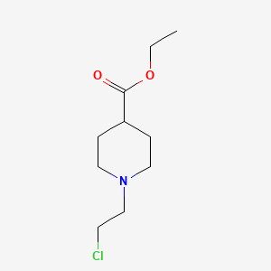 molecular formula C10H18ClNO2 B580019 Ethyl 1-(2-chloroethyl)piperidine-4-carboxylate CAS No. 869112-14-1