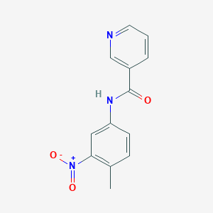 molecular formula C13H11N3O3 B5800251 N-(4-methyl-3-nitrophenyl)pyridine-3-carboxamide 