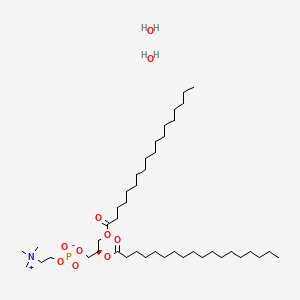 molecular formula C44H92NO10P B580029 1,2-二硬脂酰-sn-甘油-3-磷酸胆碱二水合物 CAS No. 18603-43-5