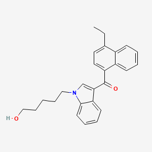 molecular formula C26H27NO2 B580039 (4-Ethylnaphthalen-1-yl)-[1-(5-hydroxypentyl)indol-3-yl]methanone CAS No. 1427521-40-1