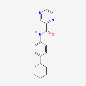 molecular formula C17H19N3O B5800390 N-(4-cyclohexylphenyl)pyrazine-2-carboxamide 