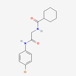 molecular formula C15H19BrN2O2 B5800415 N-[2-(4-bromoanilino)-2-oxoethyl]cyclohexanecarboxamide 
