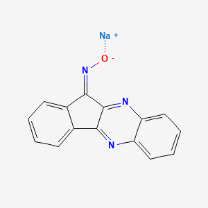 molecular formula C15H8N3NaO B580049 钠；N-氧化茚并[1,2-b]喹喔啉-11-亚胺 CAS No. 1421610-21-0