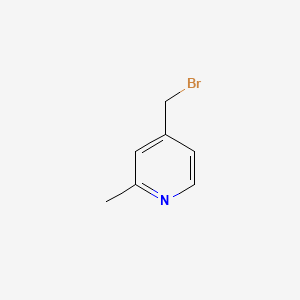 molecular formula C7H8BrN B580050 4-(Bromomethyl)-2-methylpyridine CAS No. 1167055-68-6