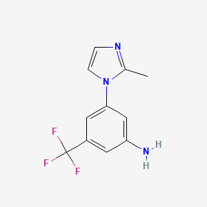 3-(2-Methyl-1H-imidazole-1-yl)-5-(trifluoromethyl)aniline