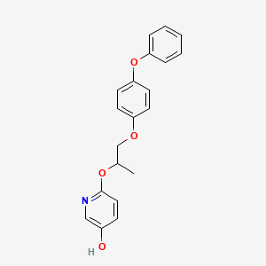 molecular formula C20H19NO4 B580056 6-((1-(4-Phenoxyphenoxy)propan-2-yl)oxy)pyridin-3-ol CAS No. 168844-46-0