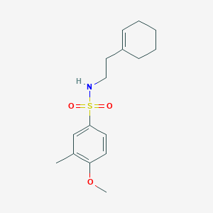 molecular formula C16H23NO3S B5800562 N-[2-(cyclohex-1-en-1-yl)ethyl]-4-methoxy-3-methylbenzenesulfonamide 