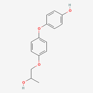 molecular formula C15H16O4 B580057 4-(4-(2-Hydroxypropoxy)phenoxy)phenol CAS No. 159600-64-3