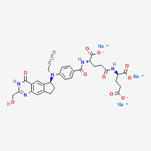 molecular formula C32H33N5Na3O10 B580062 BGC-945 Trisodium Salt CAS No. 1097638-00-0