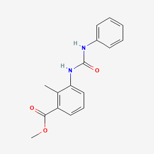 molecular formula C16H16N2O3 B5800689 Methyl 2-methyl-3-[(phenylcarbamoyl)amino]benzoate 