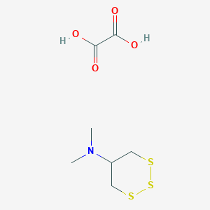 molecular formula C7H13NO4S3 B058007 Thiocyclam hydrogen oxalate CAS No. 31895-22-4