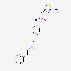 molecular formula C21H24N4OS B580079 Dehydroxy mirabegron CAS No. 1581284-82-3