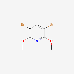 molecular formula C7H7Br2NO2 B580082 3,5-Dibromo-2,6-dimethoxypyridine CAS No. 16727-44-9