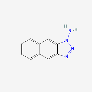 molecular formula C10H8N4 B580086 1H-Naphtho[2,3-D][1,2,3]triazol-1-amine CAS No. 15300-56-8