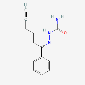 2-(1-Phenylhex-5-yn-1-ylidene)hydrazine-1-carboxamide