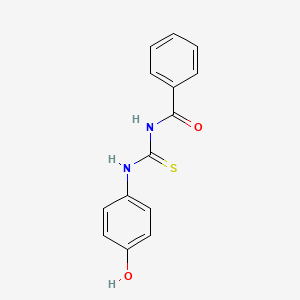 B5800907 N-{[(4-hydroxyphenyl)amino]carbonothioyl}benzamide CAS No. 5461-34-7
