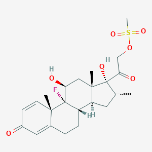 molecular formula C23H31FO7S B058010 Dexamethasone 21-methanesulfonate CAS No. 2265-22-7