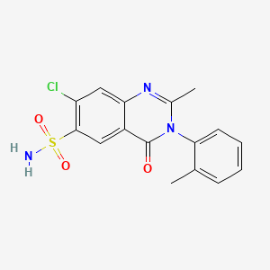 molecular formula C16H14ClN3O3S B580104 Didehydrometolazone CAS No. 4015-23-0