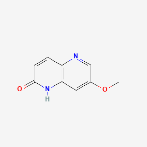 molecular formula C9H8N2O2 B580112 7-Methoxy-1,5-naphthyridin-2(1H)-one CAS No. 959615-59-9