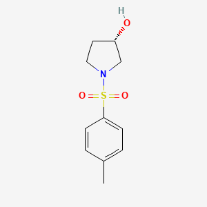 molecular formula C11H15NO3S B580115 (3S)-1-(4-methylbenzenesulfonyl)pyrrolidin-3-ol CAS No. 943587-25-5