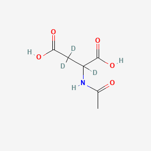 2-Acetamido-2,3,3-trideuteriobutanedioic acid