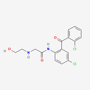 5-Chloro-2-(beta-hydroxyethylaminoacetylamino)-2'-chlorobenzophenone