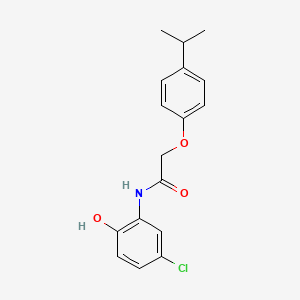 molecular formula C17H18ClNO3 B5801244 N-(5-chloro-2-hydroxyphenyl)-2-(4-propan-2-ylphenoxy)acetamide 