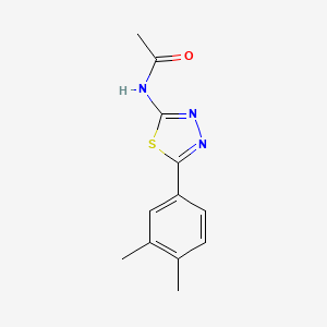 molecular formula C12H13N3OS B5801279 N-[5-(3,4-dimethylphenyl)-1,3,4-thiadiazol-2-yl]acetamide 